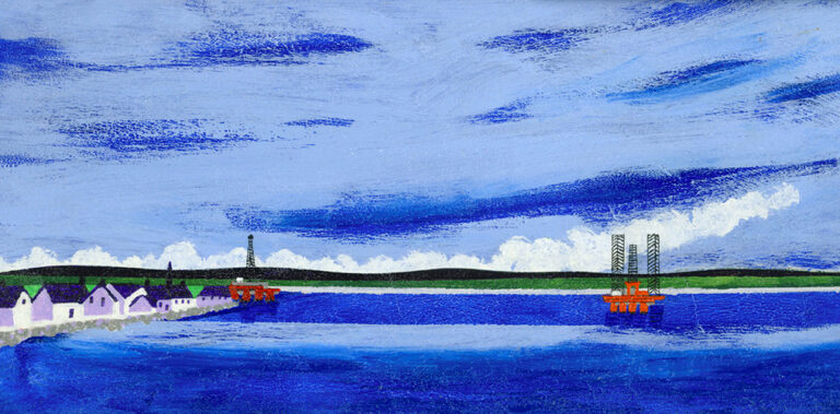 Oil Rigs and Cromarty Village